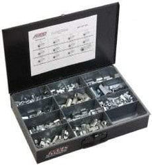 Value Collection - 1/4-20 to 3/4 Thread, 190 Piece Zinc Plated Steel Nut Assortment - 7/8 to 2-1/4" High - Apex Tool & Supply