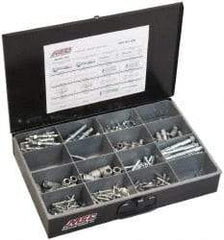 Value Collection - 192 Piece, #10 to 1/2 Screw, Steel Anchor Assortment - Zinc Plated - Apex Tool & Supply