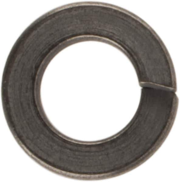 Made in USA - #2, 0.02" Thick Split Lock Washer - 400 Stainless Steel, Passivated Finish, 0.088" Min ID, 0.094" Max ID, 0.172" Max OD - Apex Tool & Supply