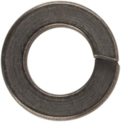 Made in USA - #2, 0.02" Thick Split Lock Washer - 400 Stainless Steel, Passivated Finish, 0.088" Min ID, 0.094" Max ID, 0.172" Max OD - Apex Tool & Supply