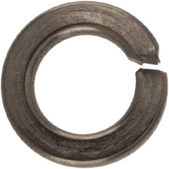 Made in USA - #6, 0.031" Thick Split Lock Washer - 400 Stainless Steel, Passivated Finish, 0.141" Min ID, 0.148" Max ID, 0.25" Max OD - Apex Tool & Supply