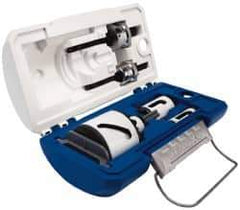 Lenox - 8 Piece, 7/8" to 2-1/2" Saw Diam, Electrician's Hole Saw Kit - Bi-Metal, Toothed Edge, Includes 6 Hole Saws - Apex Tool & Supply