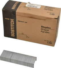 Stanley Bostitch - 1-3/8" Wide Steel Crown Staples - 3/4" Leg Length - Apex Tool & Supply