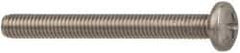 Made in USA - 1/4-28 UNF, 7/8" Length Under Head Phillips Drive Machine Screw - Pan Head, Grade 18-8 Stainless Steel, Black Oxide Finish, Without Washer - Apex Tool & Supply