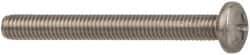 Made in USA - #10-32 UNF, 1-1/4" Length Under Head Phillips Drive Machine Screw - Pan Head, Grade 18-8 Stainless Steel, Black Oxide Finish, Without Washer - Apex Tool & Supply