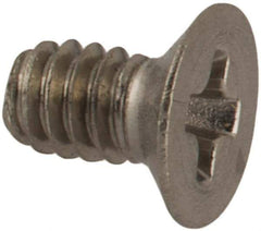 Made in USA - #2-56 UNC, 5/32" OAL Phillips Drive Machine Screw - Flat Head, Grade 18-8 Stainless Steel, Passivated Finish, Without Washer - Apex Tool & Supply