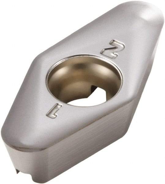 Seco - VPGX220605 E06 Grade H15 Carbide Milling Insert - Uncoated, 1/4" Thick, 0.018" Corner Radius - Apex Tool & Supply