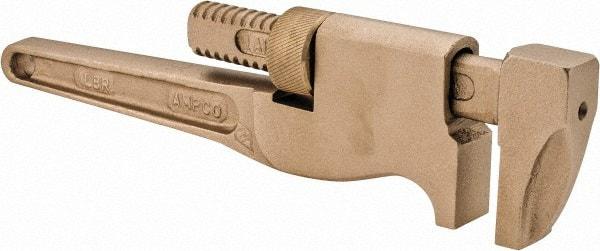 Ampco - 8" Aluminum Bronze Alloy Monkey Wrench - 1-1/2" Pipe Capacity - Apex Tool & Supply