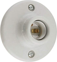 Leviton - 2 Pin, 250 VAC, 660 Watt, Medium Base, Keyless Lamp Holder - Incandescent, Screw Mount - Apex Tool & Supply