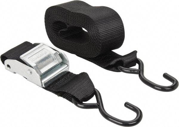 Erickson Manufacturing - 15' Long x 2" Wide, 1,200 Lb Basket Capacity, 1,200 Lb Vertical Capacity, Polypropylene Web Sling - Black - Apex Tool & Supply