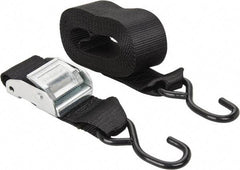 Erickson Manufacturing - 15' Long x 2" Wide, 1,200 Lb Basket Capacity, 1,200 Lb Vertical Capacity, Polypropylene Web Sling - Black - Apex Tool & Supply