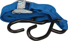 Erickson Manufacturing - 10' Long x 1" Wide, 300 Lb Basket Capacity, 300 Lb Vertical Capacity, Polypropylene/Zinc Web Sling - Red - Apex Tool & Supply