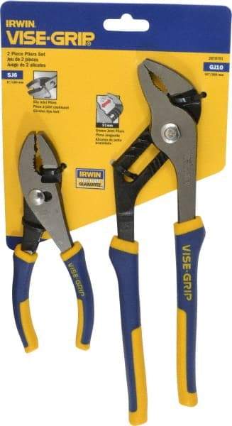 Irwin - 2 Piece Plier Set - Comes in Display Card - Apex Tool & Supply
