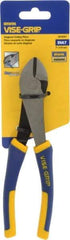 Irwin - 7" OAL, Diagonal Cutter - 13/16" Jaw Length x 1-5/32" Jaw Width, Oval Head, ProTouch Handle - Apex Tool & Supply