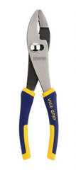 Irwin - 8" OAL, 1-5/16" Jaw Length, 1-11/32" Jaw Width, Slip Joint Pliers - Serrated Jaw, Regular Nose Head, Standard Tool, Wire Cutting Shear - Apex Tool & Supply