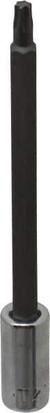SK - 1/4" Drive, T25 Torx Bit Socket - 4" OAL, Long Torx Bit Socket - Apex Tool & Supply
