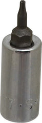 SK - 1/4" Drive, T7 Hand Torx Bit Socket - Apex Tool & Supply