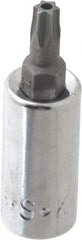 SK - 1/4" Drive, T25 Torx Bit Socket - 1-3/4" OAL, Tamper Resistant - Apex Tool & Supply