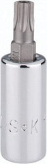 SK - 1/4" Drive, T30 Torx Bit Socket - 1-3/4" OAL, Tamper Resistant - Apex Tool & Supply