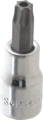 SK - 3/8" Drive, T45 Torx Bit Socket - 2" OAL, Tamper Resistant - Apex Tool & Supply