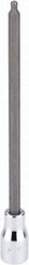 SK - 3/8" Drive, 4mm Hex Bit Socket - 6" OAL, 5" Bit Length, Long Ball End Hex Bit Socket - Apex Tool & Supply