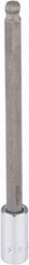 SK - 3/8" Drive, 9mm Hex Bit Socket - 6" OAL, 5" Bit Length, Long Ball End Hex Bit Socket - Apex Tool & Supply