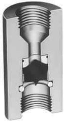 Plast-O-Matic - 3/8" Pipe, 120 Max psi, 0.5 GPM, Sandwich Flow Control Valve - EPDM Seal - Apex Tool & Supply