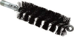 Schaefer Brush - 5" Brush Length, 1-3/4" Diam, Nylon Single Stem, Single Spiral Tube Brush - 7-1/4" Long, Nylon, 1/4" NPSM Male Connection - Apex Tool & Supply