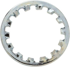 Value Collection - 5/16" Screw, 0.3165" ID, Steel Internal Tooth Lock Washer - 0.4295" OD, Zinc-Plated, Grade 1075 - Apex Tool & Supply
