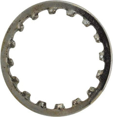 Value Collection - 3/8" Screw, 0.391" ID, Steel Internal Tooth Lock Washer - 0.507" OD, Zinc-Plated, Grade 1075 - Apex Tool & Supply
