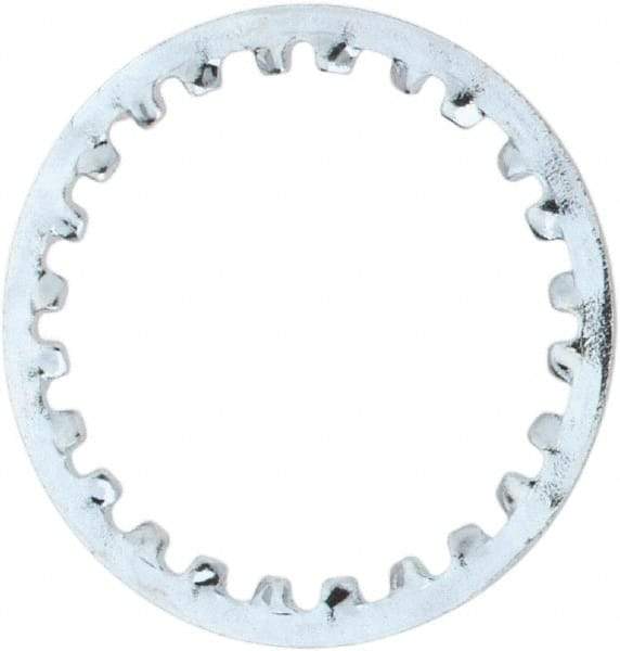 Value Collection - 7/16" Screw, 0.4755" ID, Steel Internal Tooth Lock Washer - 0.6005" OD, Zinc-Plated, Grade 1075 - Apex Tool & Supply