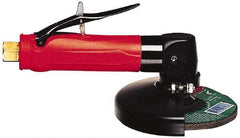 Chicago Pneumatic - 4" Wheel Diam, 13,000 RPM, Pneumatic Angle & Disc Grinder - 19 CFM, Rear Exhaust - Apex Tool & Supply