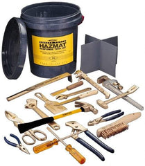 Ampco - 17 Piece Hazmat Response Tool Kit - Comes in Tool Bucket - Apex Tool & Supply