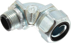 Thomas & Betts - 1/2" Trade, Steel Threaded Angled Liquidtight Conduit Connector - Insulated - Apex Tool & Supply