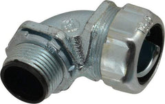 Thomas & Betts - 3/4" Trade, Steel Threaded Angled Liquidtight Conduit Connector - Insulated - Apex Tool & Supply