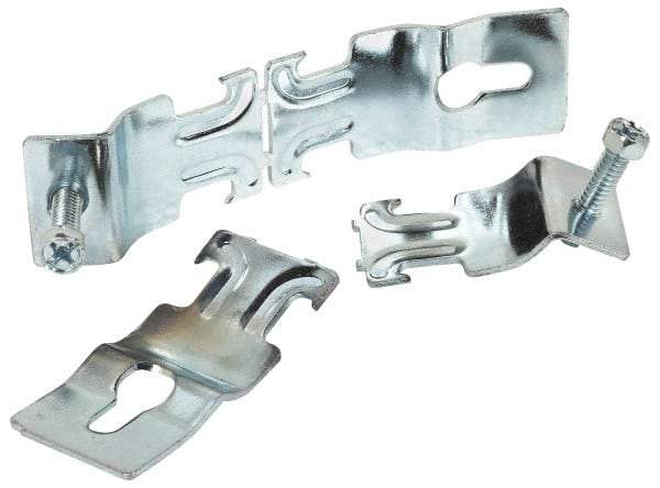 Thomas & Betts - 1-1/4" Pipe, 14 Gauge" Pipe or Conduit Clamp - Silver Galvanized, 600 Lb Capacity, All Conduit - Apex Tool & Supply