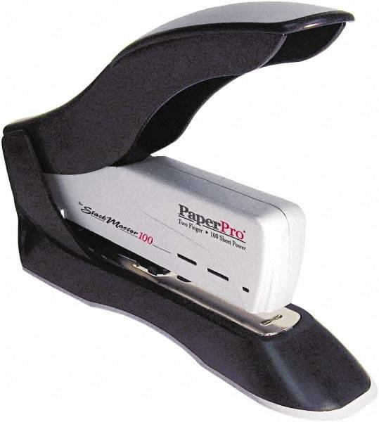 PaperPro - 100 Sheet Full Strip Desktop Stapler - Black/Silver - Apex Tool & Supply