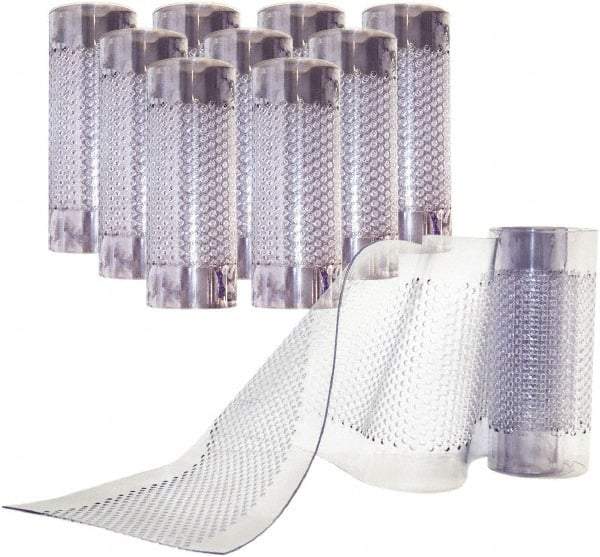 Aleco - Clear Replacement Vinyl Strip Standard Dock Curtain Strips - 8" Wide x 7' Long x 0.08" Thick, PVC - Apex Tool & Supply