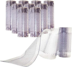 Aleco - Clear Replacement Vinyl Strip Standard Dock Curtain Strips - 8" Wide x 7' Long x 0.08" Thick, PVC - Apex Tool & Supply