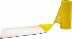 Aleco - Yellow Top & Clear Bottom Replacement Vinyl Strip Standard Dock Curtain Strips - 8" Wide x 8' Long x 0.014" Thick, PVC - Apex Tool & Supply