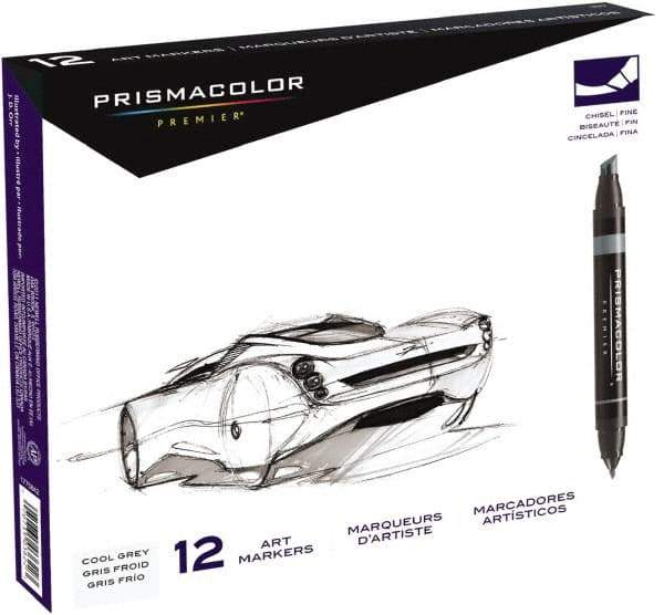 Prismacolor - Assorted Colors, Art Marker - Chisel Tip, Alcohol Based Ink - Apex Tool & Supply