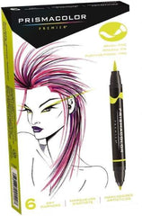 Prismacolor - Assorted Colors, Art Marker - Brush Tip, Alcohol Based Ink - Apex Tool & Supply