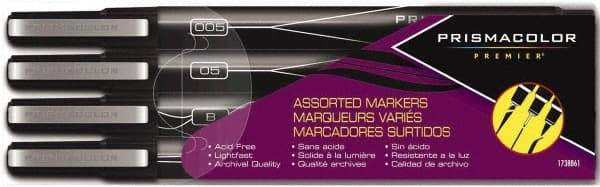 Prismacolor - Black Art Marker - Brush Tip, Alcohol Based Ink - Apex Tool & Supply