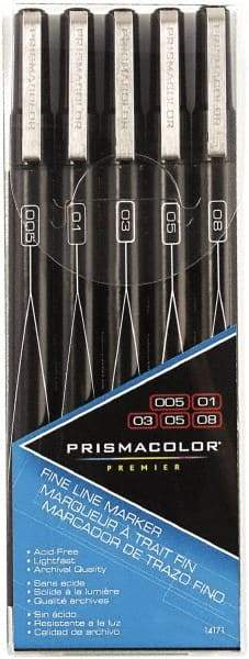 Prismacolor - Black Art Marker - Fine Tip, Alcohol Based Ink - Apex Tool & Supply
