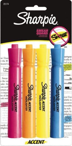Sharpie - Assorted Colors, Highlighter - Chisel Tip, AP Nontoxic Ink - Apex Tool & Supply