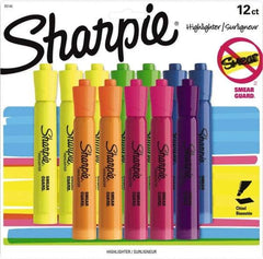 Sharpie - Assorted Colors, Highlighter - Chisel Tip, AP Nontoxic Ink - Apex Tool & Supply