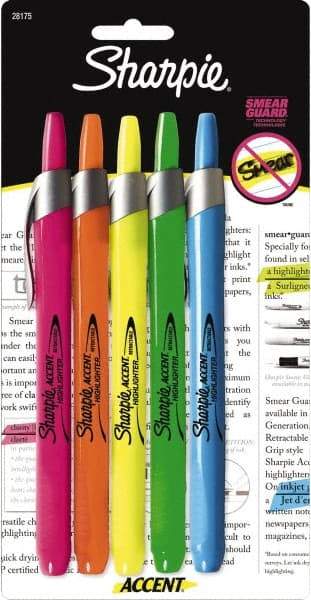 Sharpie - Assorted Colors, Highlighter - Chisel Tip, AP Nontoxic Ink - Apex Tool & Supply