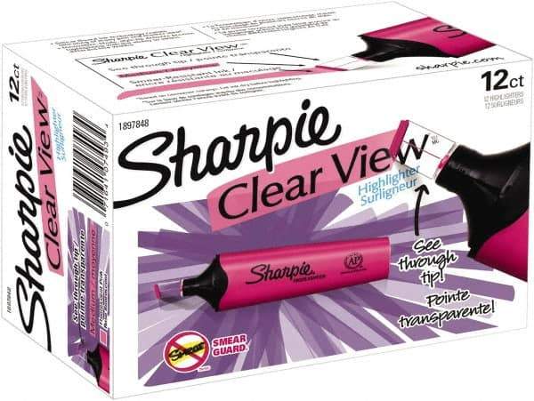 Sharpie - Fluorescent Pink Highlighter - Chisel Tip, AP Nontoxic Ink - Apex Tool & Supply
