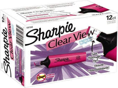 Sharpie - Fluorescent Pink Highlighter - Chisel Tip, AP Nontoxic Ink - Apex Tool & Supply