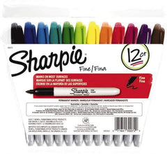 Sharpie - Assorted Colors Permanent Marker - Fine Felt Tip, AP Nontoxic Ink - Apex Tool & Supply